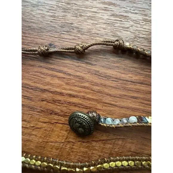 Beaded Apple Watch Bracelet Neutral Colors no watch - Picture 7 of 8